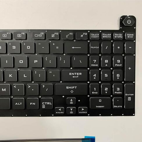 لوحة مفاتيح بإضاءة خلفية ملونة بديلة للكمبيوتر المحمول Asus TUF Gaming A15 FX506 FA506 FA556 TUF506.TUF A17 FA706.TUF Gaming F17 FX706LI FX706 FX706L FA706U FX706U FA706 661VUS00 in Kuwait