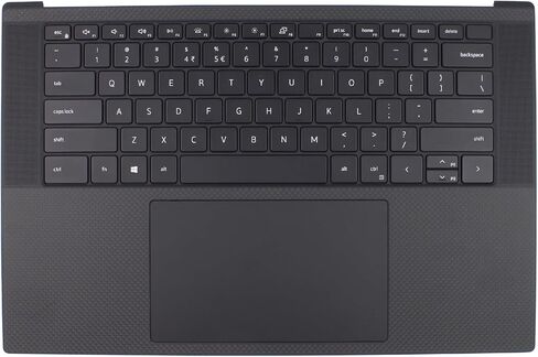 ApplianPar Black Upper Case Palmrest Cover with Backlit Keyboard and Touchpad CYJV4 for Dell XPS 15 9520 9530 in Kuwait