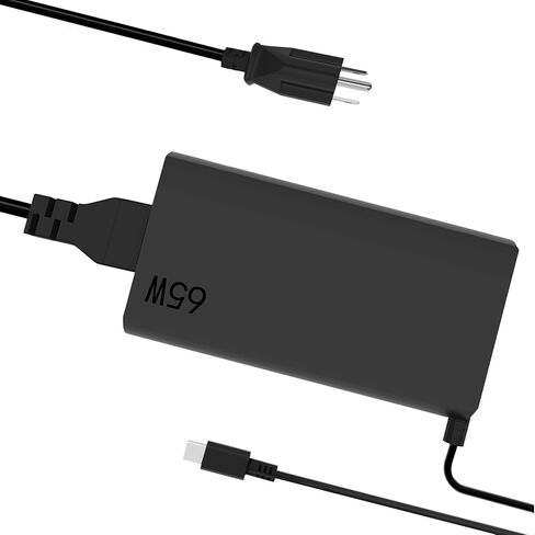 65W USB C Computer Laptop Charger Compatible with Lenovo Chromebook C940 C930 920 C630 730 720,100e 300e 500e, Fast Charging AC Adapter Power Cord in Kuwait