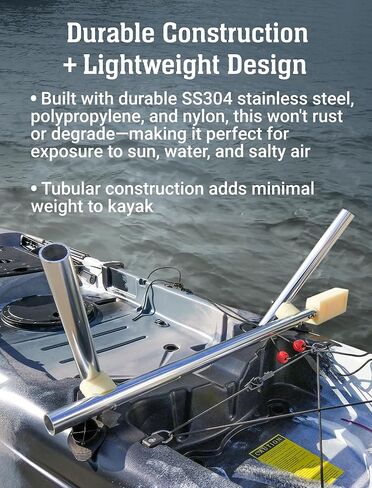 BKC Brooklyn Kayak Company UH-TM315 حامل محرك التصيد، حامل محرك التصيد لإعداد محرك التصيد السريع والسهل in Kuwait