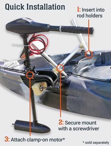 BKC Brooklyn Kayak Company UH-TM315 حامل محرك التصيد، حامل محرك التصيد لإعداد محرك التصيد السريع والسهل in Kuwait