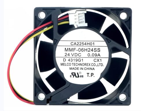 MMF-06H24SS-CX1 24VDC 0.09A 60X60X25mm 3-Wire Cooling Fan 6025mm in Kuwait