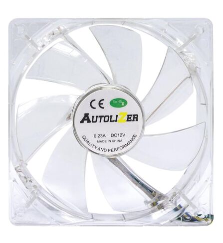 Pack of 3: 120mm White LEDs PC Fans, Sleeve Bearing Silent Cooling Fan for Computer PC Cases, CPU Coolers in Kuwait