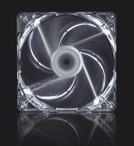 Pack of 3: 120mm White LEDs PC Fans, Sleeve Bearing Silent Cooling Fan for Computer PC Cases, CPU Coolers in Kuwait