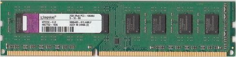 Kingston KP223C-ELF 2GB Desktop DIMM DDR3 PC10600(1333) UNBUF 1.5v 2RX8 240P 256MX64 128mX8 CL9 8k in Kuwait
