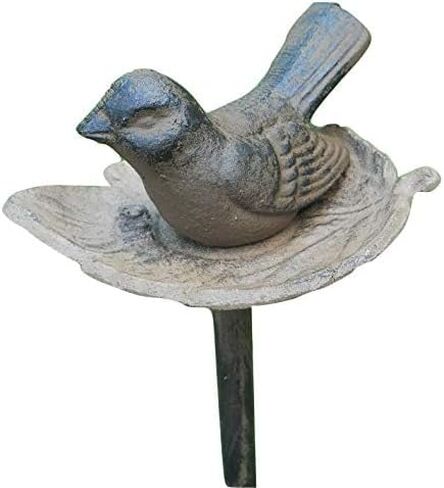 Carver's Olde Iron Watering Hose Guide Aluminum Bird in Leaf 19" Tall for Gardens in Saudi Arabia