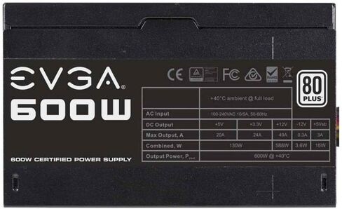 ايفجا مزود طاقة 600 واط 80 بلس معتمد 100-W1-0600-K1، 600 واط in Kuwait