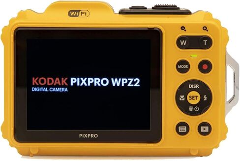 كاميرا رقمية Kodak PIXPRO WPZ2 متينة مقاومة للماء بدقة 16 ميجابكسل مع تكبير بصري 4X وبطاقة Kodak microSDHC سعة 32 جيجابايت مع حزمة محول (عنصران) أصفر in Kuwait