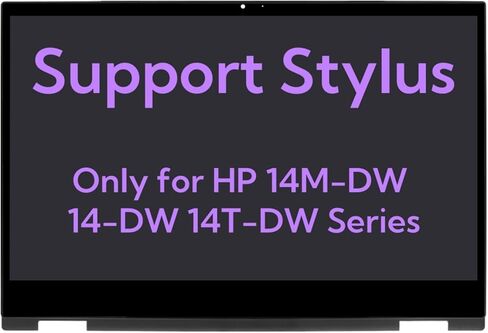 دعم القلم | استبدال شاشة LCD تعمل باللمس L96515-001 لـ HP Pavilion X360 14M-DW 14-DW 14T-DW 14-DW1024NR 14-DW1025NR 14-DW1077NR 14-DW1098NR 14-DW1010NR L96516-001 مجموعة العرض مع الحافة FHD in Kuwait
