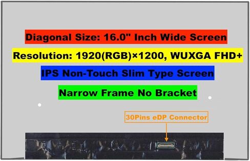 EM EMAJOR TECH New Screen Replacement for HP Elitebook 860 G9 G10 1920X1200 FHD+ Non-Touch LCD LED Display with Set of Tape and Tools (for Non-Touch Model Only) in Kuwait