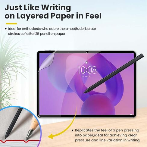 Matte Screen Protector for Lenovo Idea Tab Plus 2025 12.1inch– Matte Anti-Glare PET Film, Anti-Fingerprint, Scratch-Resistant, High Touch Sensitivity for Drawing & Note-Taking in Kuwait