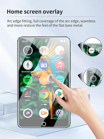 واقي شاشة لمشغلات MP4 بشاشة لمس joliker M301 مقاس 4.02 بوصة، طبقة مقاومة للخدش عالية الدقة، شفافة عالية الدقة، خالية من الفقاعات مع مجموعة تركيب سهلة، 3 عبوات in Kuwait