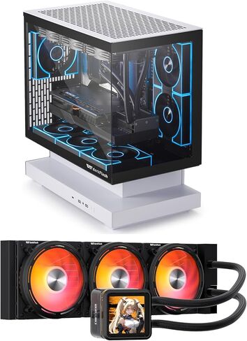 DarkFlash FLOATRON F1(2025) Micro-ATX PC Case 3X ARGB PWM Fans & DE360 الكل في واحد مبرد وحدة المعالجة المركزية السائل in Kuwait