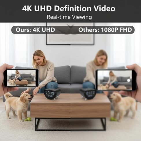 شاحن لاسلكي لكاميرا ULar Clock 4K + حزمة بطاقة سعة 16 جيجابايت in Kuwait