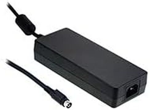 Mean Well GST160A12-R7B Desktop AC Adapter 138W 12V 11.5A, DC R7B DIN 4 pin Plug with Lock, 3 Pole AC Inlet IEC320-C14, Input: 85~264VAC, Level VI in Kuwait