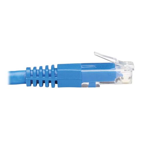 كابل إيثرنت TRIPP LITE Up Angle Cat6، كابل توصيل شبكة UTP مصبوب جيجابت، أزرق، 15 قدم (N204-015-BL-UP) in Kuwait