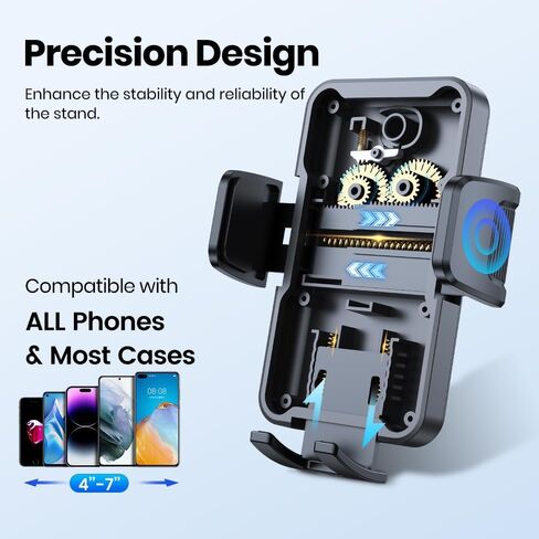 Phone Holders for Your Car, Upgraded Car Phone Holder Mount for Dashboard Compatible with iPhone Android Phones in Kuwait