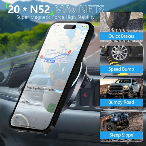 CLEC for Mazda CX-5 2017-2025 Magnetic Wireless Car Charger Phone Holder Mount Custom Fit for Mazda CX-5 2017-2025 15W Fast Charging Car Phone Holder Wireless Charger in Kuwait