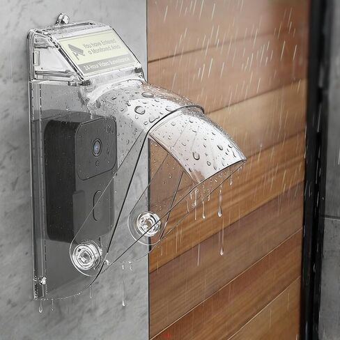 Clear Flip Cap Door Keypad Waterproof Cover, Doorbell Rain Cover Weatherproof Compatible for Automatic Gate Openers Door Access Control Keypad in Kuwait