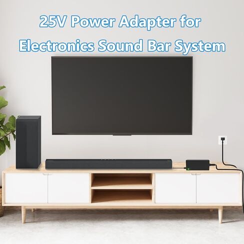 محول 25 فولت لسلك طاقة LG SoundBar، متوافق مع LG Musicflow SK5Y SK6Y SK8Y NB3540 NB4530 NB4540 NB5540 NB5541 NB3732A NB4533A AS851 LAS851M DA-50F25 DA-38A25 EAY62909702 شاحن إمداد الطاقة in Kuwait