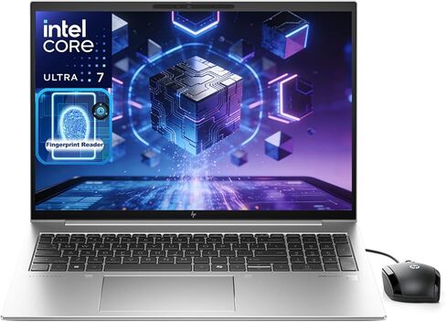 كمبيوتر محمول HP EliteBook 860، شاشة IPS WUXGA مقاس 16 بوصة، Intel Ultra 7 155U (حتى 4.8 جيجا هرتز)، 32 جيجا DDR5، 1 تيرابايت PCIe SSD، لوحة مفاتيح بإضاءة خلفية، بصمة الإصبع، Wi-Fi 6E + BT، Lifetime Office 365، Win 11 Pro، فضي in Kuwait