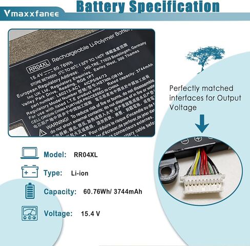 RR04XL L60373-005 استبدال بطارية الكمبيوتر المحمول HP Spectre X360 13 13-AW 13-AW0900 13-AW0000 13-AW0001LA 13-AW0023DX 13-AW0200ND 13-AW0105NC 13-AW0015NG 13-AW0050TU L60213-AC1 HSTNN-DB9K 60.76 وات في الساعة in Kuwait