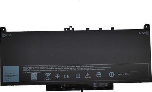 J60J5 Laptop Battery Replacement for Dell Latitude E7270 P26S001 14 E7470 P61G001 Series, Type 01W2Y2 1W2Y2 242WD MC34Y R1V85 451-BBSY 451-BBSU P26S001 P61G001【7.6V 55WH】 in Kuwait