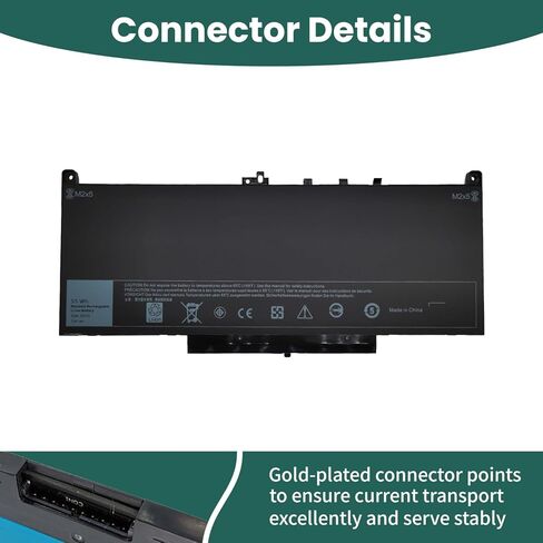 J60J5 Laptop Battery Replacement for Dell Latitude E7270 P26S001 14 E7470 P61G001 Series, Type 01W2Y2 1W2Y2 242WD MC34Y R1V85 451-BBSY 451-BBSU P26S001 P61G001【7.6V 55WH】 in Kuwait