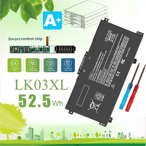 LK03XL Battery for HP Envy X360 Convertible 15m-cn0xxx cn1xxx cn0012dx 15m-bp1xx bp0xx bq021dx cp0xxx L09281-855 Battery for HP Envy X360 Convertible 17m-ae011dx 17m-ce0013dx 17t-ce100 17-ae1xx in Kuwait