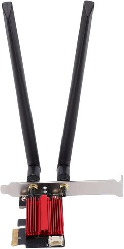 Yunseity WiFi 7 PCIe Network Card, 6400Mbps 6GHz 5GHz 2.4GHz Band Wireless Adapter with BT5.4, for 10 11 PC PCIe X1 X4 X8 X16 in Kuwait