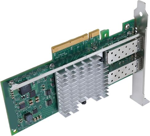 محول إيثرنت SFP ثنائي المنفذ بسرعة 10 جيجابت في الثانية لبطاقة شبكة خادم X520-DA2، اتصال مستقر لبيئات الخادم، توافق PCI-E X 8 لشبكات مختلفة in Kuwait