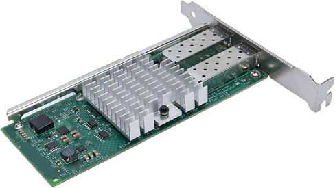 محول إيثرنت SFP ثنائي المنفذ بسرعة 10 جيجابت في الثانية لبطاقة شبكة خادم X520-DA2، اتصال مستقر لبيئات الخادم، توافق PCI-E X 8 لشبكات مختلفة in Kuwait