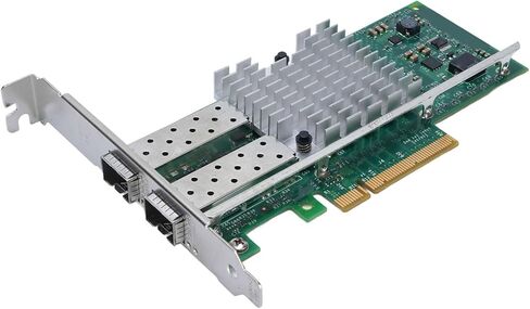 محول إيثرنت SFP ثنائي المنفذ بسرعة 10 جيجابت في الثانية لبطاقة شبكة خادم X520-DA2، اتصال مستقر لبيئات الخادم، توافق PCI-E X 8 لشبكات مختلفة in Kuwait