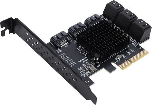 بطاقة توسيع PCIe إلى 9، وبطاقة معدل نقل بسرعة 6 جيجابت في الثانية، ودعم NCQ AHCI مع التوافق، مثالية لـ NAS، والكمبيوتر الشخصي والخادم in Kuwait