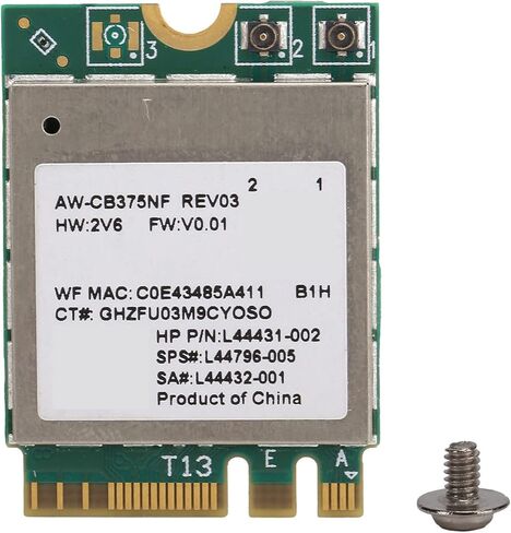 ciciglow 802.11ab/gn/ac RTL8822CE WiFi Module Dual Frequency Bluetooth 5.0 M.2 NGFF Network Card for 10/LinuxAndroid in Kuwait