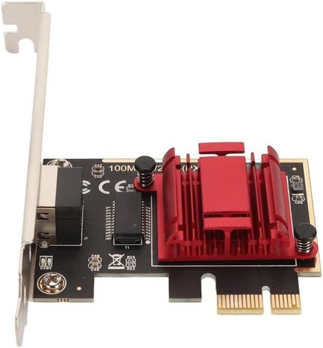 محول شبكة PCIe 2.5G - شريحة RTL8125B، بطاقة شبكة PCIe بمنفذ RJ45 لنظام التشغيل Windows 10/8/7، والألعاب المستقرة والاستخدام المكتبي in Kuwait