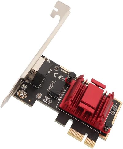 محول شبكة PCIe 2.5G - شريحة RTL8125B، بطاقة شبكة PCIe بمنفذ RJ45 لنظام التشغيل Windows 10/8/7، والألعاب المستقرة والاستخدام المكتبي in Kuwait