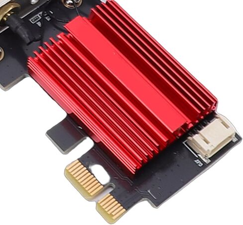 بطاقة لاسلكية CUIFATI WiFi 7 PCIe، محول شبكة سطح المكتب بنطاق 6400 ميجابت في الثانية 6G 5G 2.4G مع هوائيات مزدوجة 8dBi in Kuwait