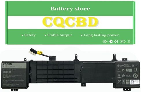 استبدال بطارية متوافقة مع CQCQ 6JHDV لجهاز Dell Alienware 17 R2 R3 ALW17ED-1728 ALW17ED-1828T ALW17ER-4738 ALW17ER-4838 5046J P43F 6JHCY (14.8V 92Wh) in Kuwait