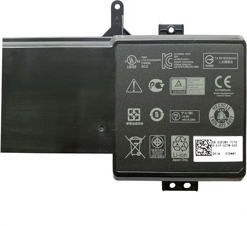 استبدال بطارية متوافقة مع CQCQ 6JHDV لجهاز Dell Alienware 17 R2 R3 ALW17ED-1728 ALW17ED-1828T ALW17ER-4738 ALW17ER-4838 5046J P43F 6JHCY (14.8V 92Wh) in Kuwait