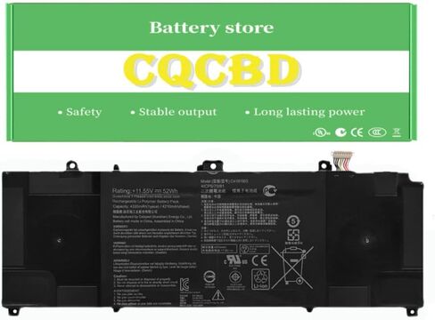 بطارية C41N1903 لجهاز ASUS ExpertBook B9 B9450FA B9400CEA B9400CEA Series B9450FA-BM0160R B9450FA-BM0161R B9450FA-BM0162R B9450FA-BM0163R (15.4 فولت 4335 مللي أمبير/66 وات في الساعة) in Kuwait