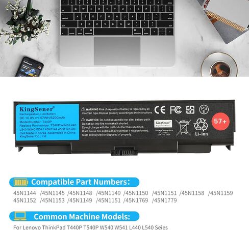 T440P بطارية كمبيوتر محمول لينوفو ثينك باد T440P T540P W540 W541 L440 L540 45N1144 45N1145 45N1148 45N1159 45N1158 10.8V 57WH 57+ in Kuwait