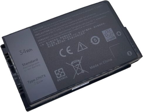 بطارية J7HTX 7XNTR متوافقة مع Dell Latitude 7202 7212 7220 Rugged Extreme Tablet T03H T03H002 T03H003 Series 02JT7D 2JT7D FH8RW J82G5 VW5Y4 451-BBOR 451-BCCO 451-BCDH - 7.6V 34Wh in Kuwait