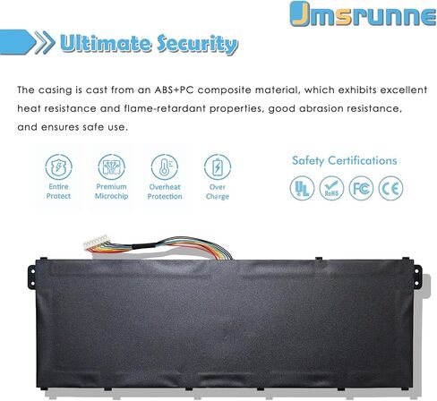 AP19B8M Laptop Battery for Acer TravelMate P4 TMP414-51 TMP414-51-54HA Swift 3 SF314-59 SF314-59-78Z8 SF314-59-56F2 Porsche Design Book RS AP714-51GT-75VS Series 55.97Wh Notebook KT0030G024 in Kuwait
