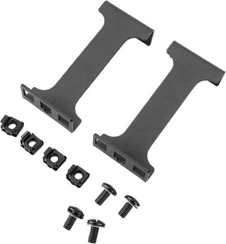 POCREATION 1U خادم رف عمق موسع راحة مجموعة محول جبل تمديد قوس مع 4in عميق سبائك الألومنيوم لمعدات خزانة الشبكة in Kuwait