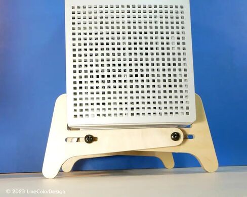 Stylish Mid‑Century Modern PC Tower Stand, Adjustable Wooden Desktop Computer Organizer for Desk & Floor Placement in Kuwait