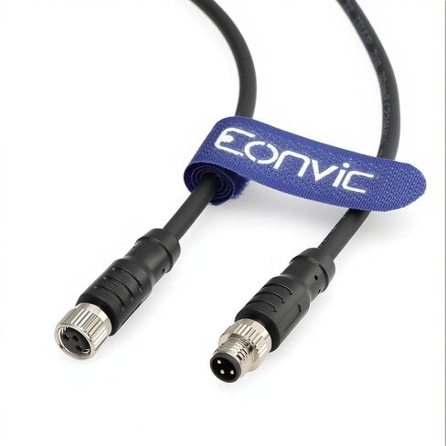 M8 Cable 6 Pin A Code Female to Open Aviation Sensor Cable Waterproof Shielded Electrical Cable for Industrial Automation Control Fieldbus Module Device Network 2m in Kuwait
