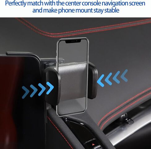 Car Phone Mount Fit for Chevrolet Corvette C8 2020-2025, Cell Phone Holder for Center Console Navigation Screen, Handsfree Car Phone Stand, Clamping Arms Holder - Style A in Kuwait