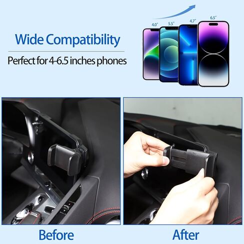 Car Phone Mount Fit for Chevrolet Corvette C8 2020-2025, Cell Phone Holder for Center Console Navigation Screen, Handsfree Car Phone Stand, Clamping Arms Holder - Style A in Kuwait