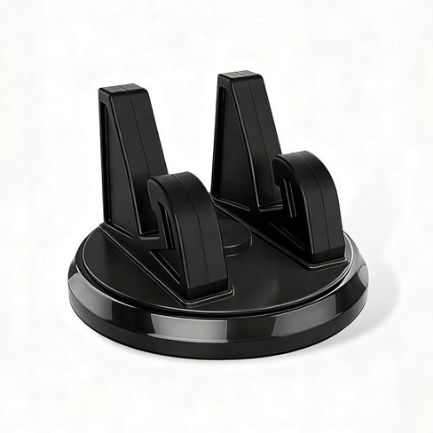 Car Phone Holder Mount, 360 Degrees Rotatable Non-slip Center Console Stand, Anti-vibration Navigation Mount, Universal for Most Vehicles Home (Black) in Kuwait